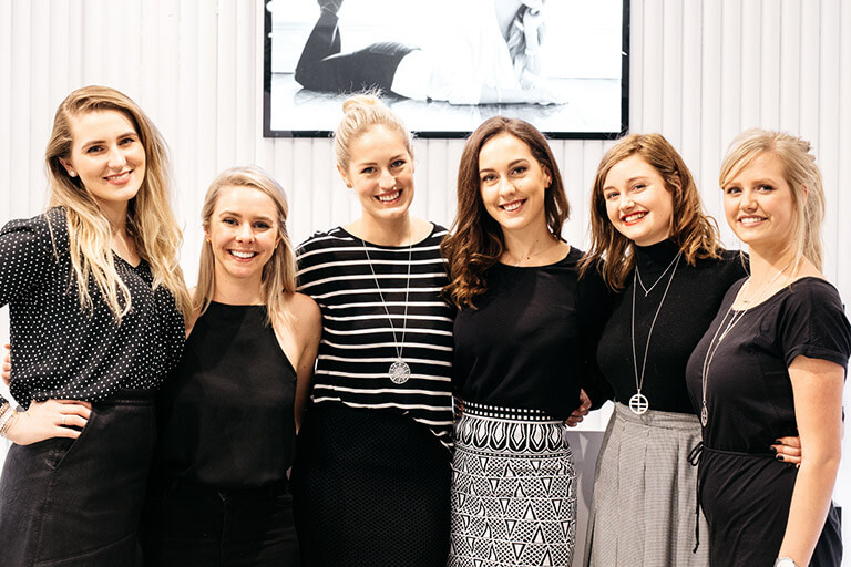 Group photo of the Francesca Melbourne store staff.